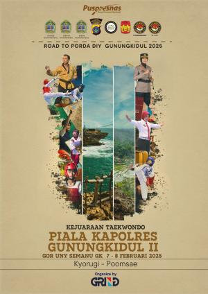 Kejuaraan KAPOLRES GUNUNG KIDUL TAEKWONDO CHAMPIONSHIP II TH.2025 Pengkab TI GK - GRIND pengkabtitabananbali.com
